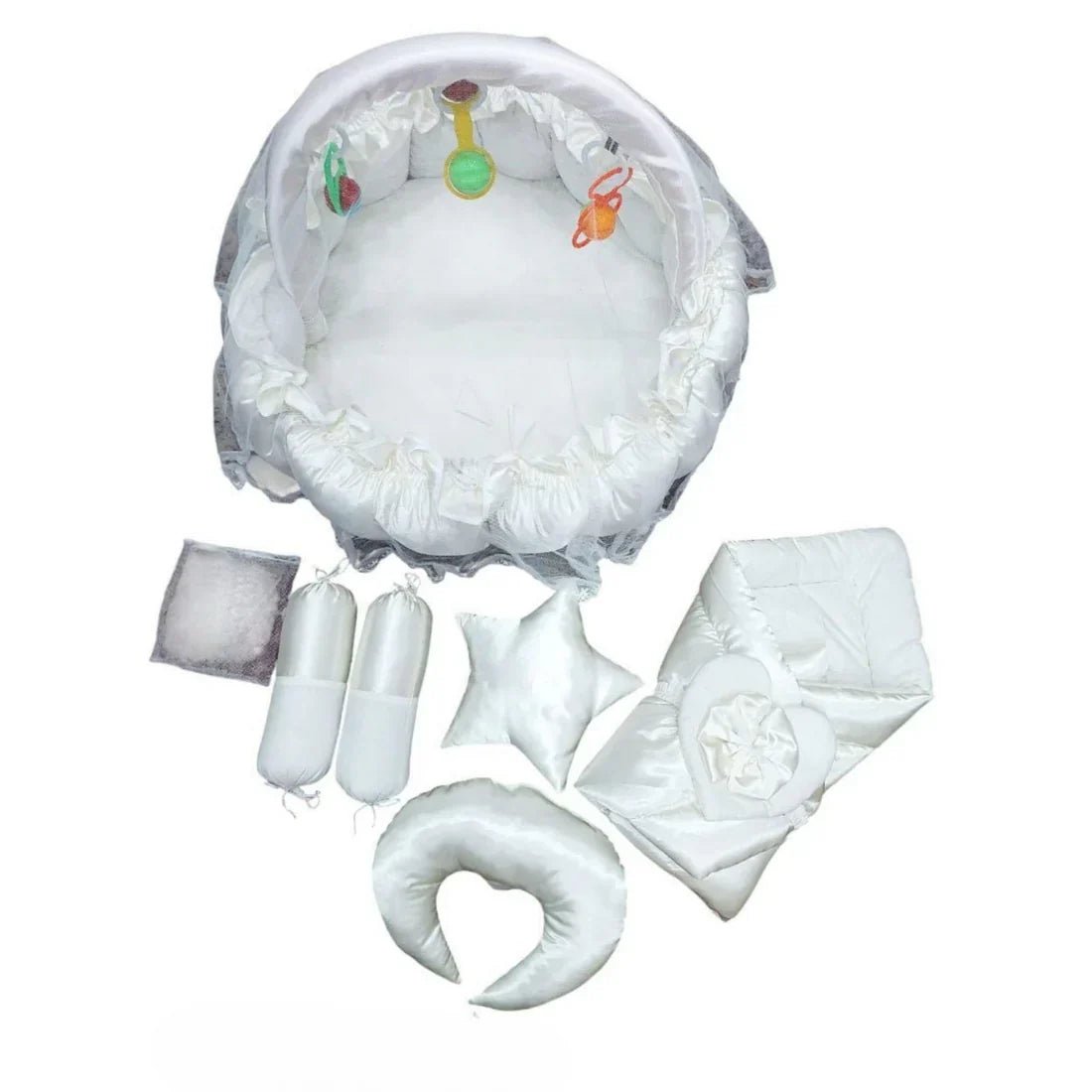 11 - in - 1 Baby Bedding Set with Play Gym, Blanket & Pillows - Rumaisas