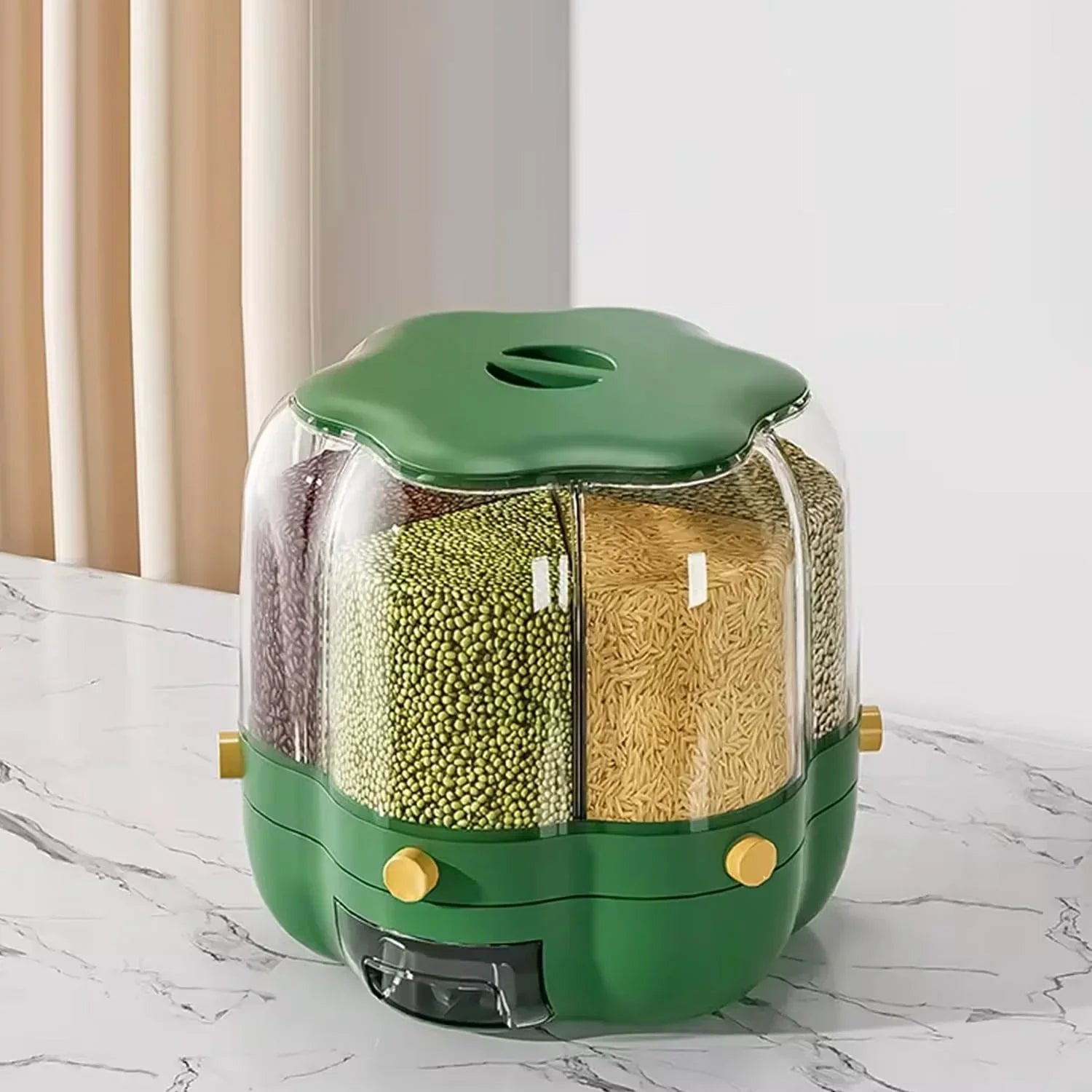 360° Rotating Grain And Cereal Dispenser - 7L - Rumaisas