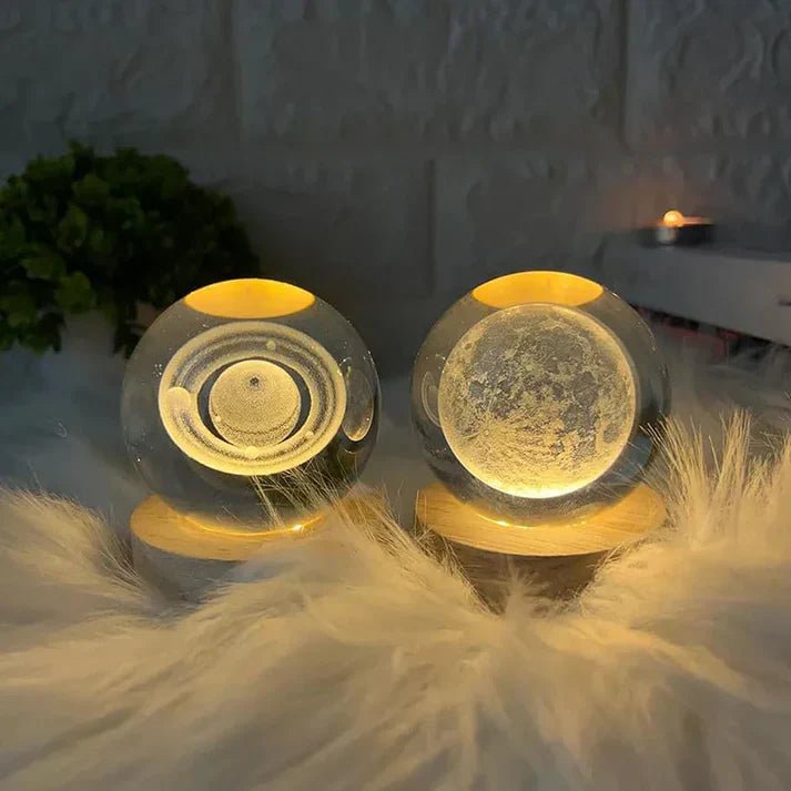 3D Galaxy Crystal Ball Night Light - Rumaisas