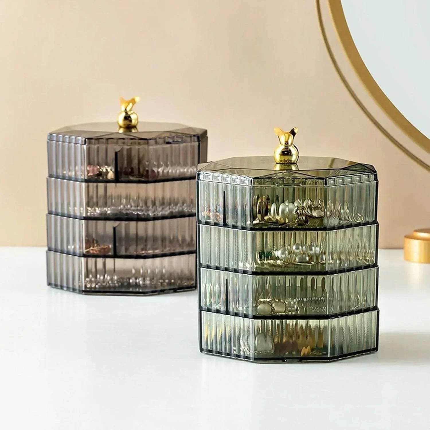 4 - Layer Acrylic Jewelry Box - Rumaisas