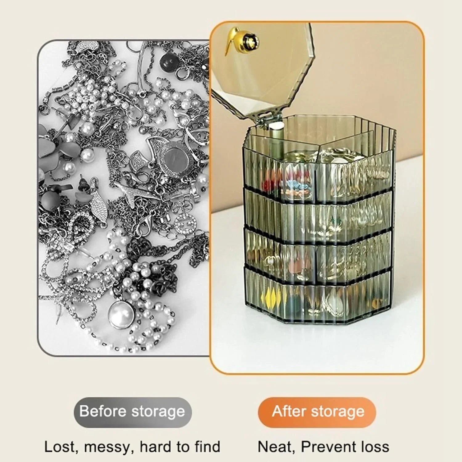 4 - Layer Acrylic Jewelry Box - Rumaisas