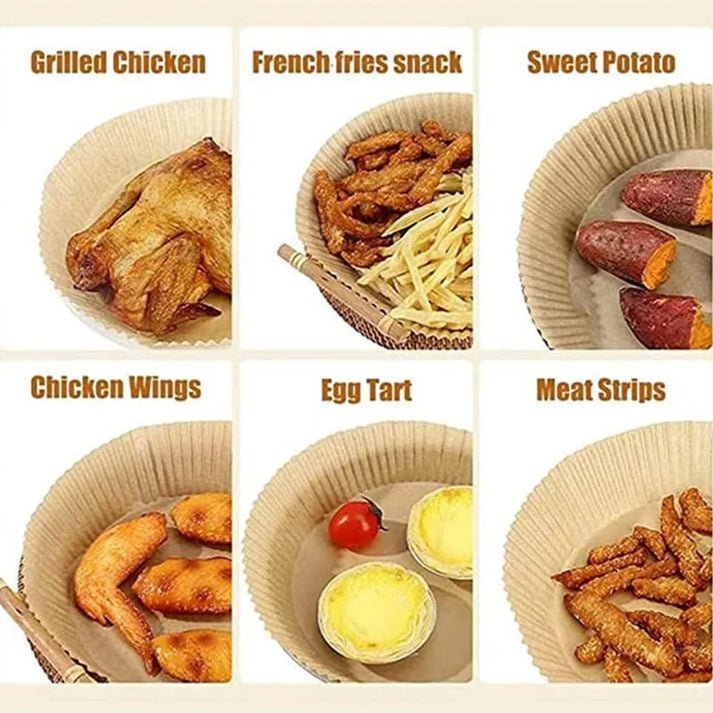 Air Fryer Baking Paper - 50Pcs - Rumaisas