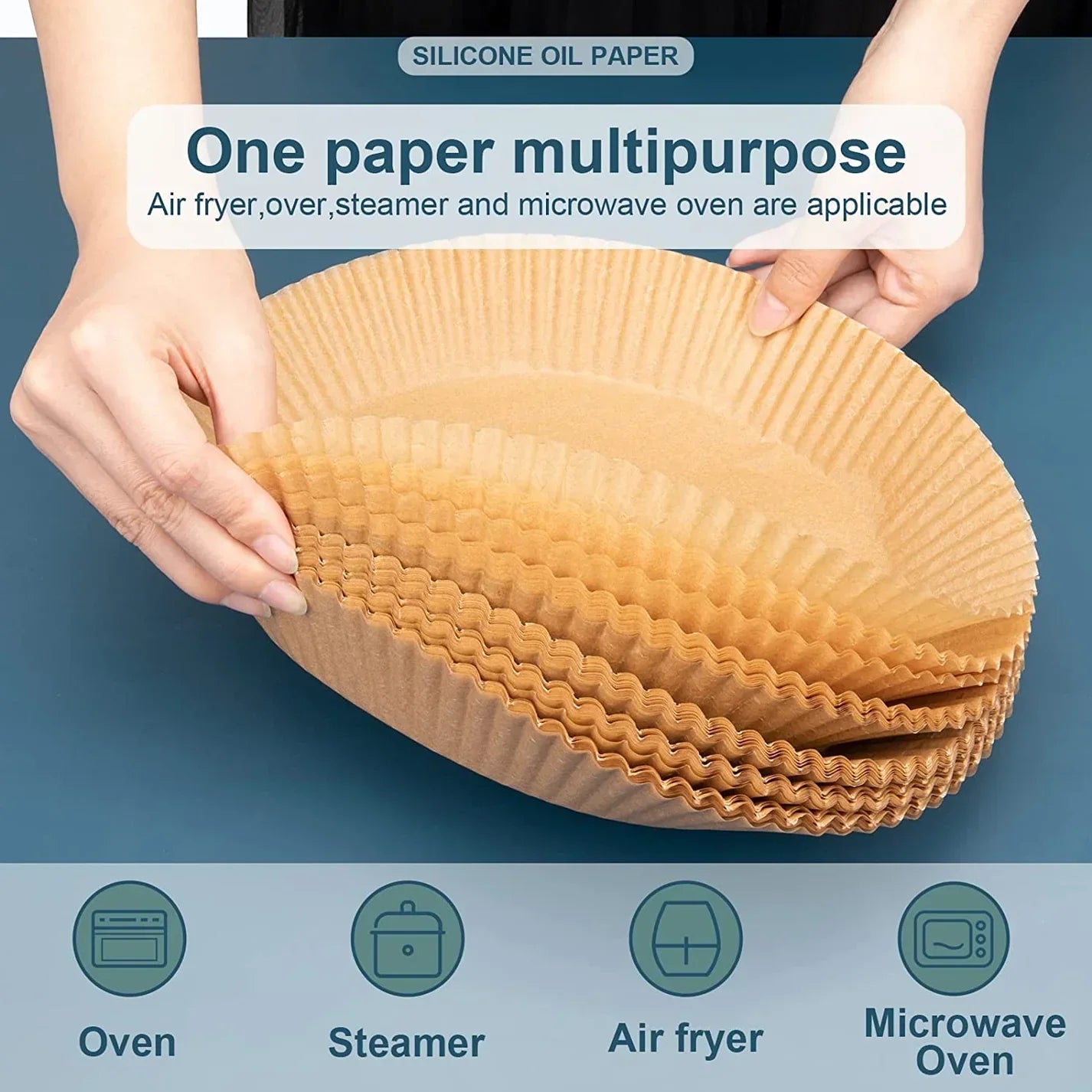 Air Fryer Baking Paper - 50Pcs - Rumaisas