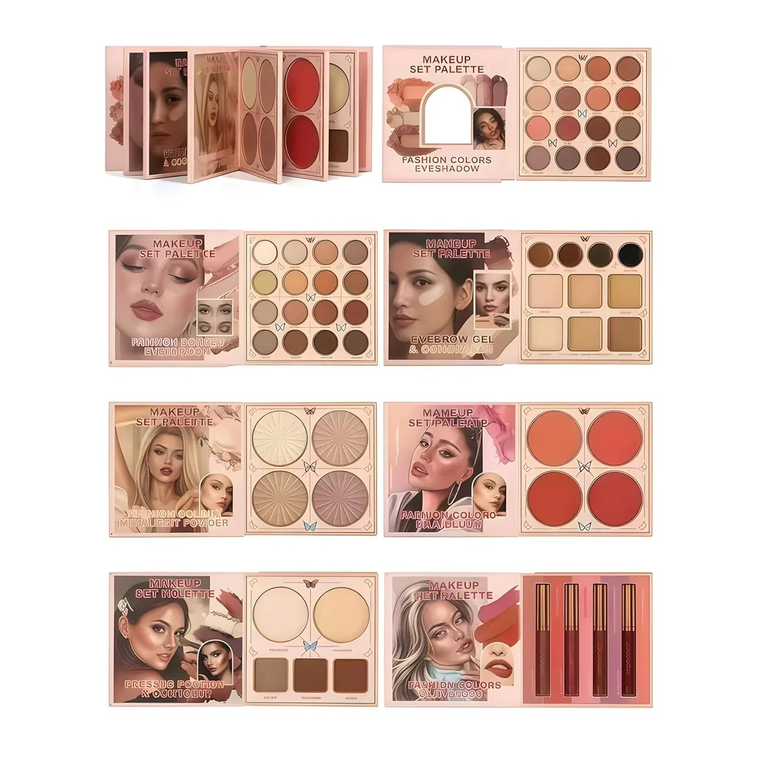 All in One 7 Pages Makeup Book - Rumaisas