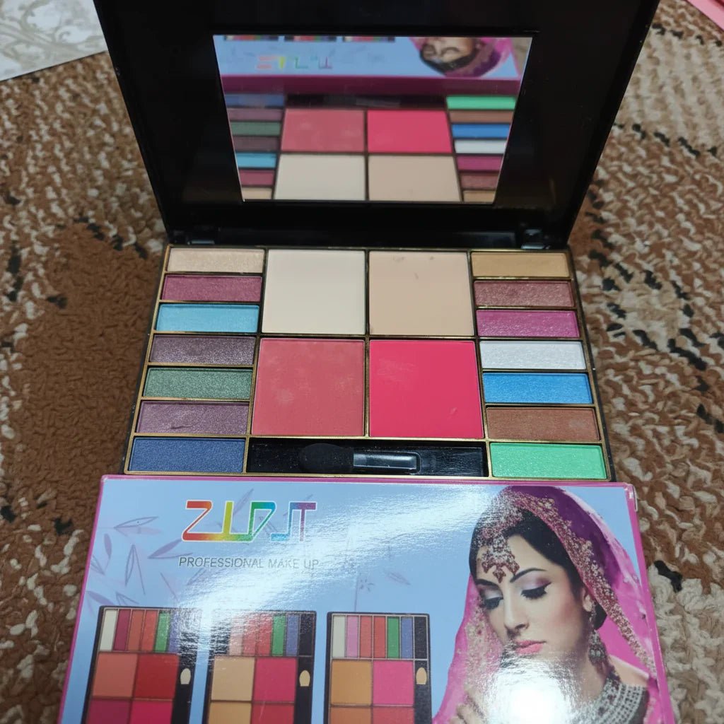 All in One Makeup Palette Eyeshadow, Blush & Face Powder Compact - 18 Colors - Rumaisas