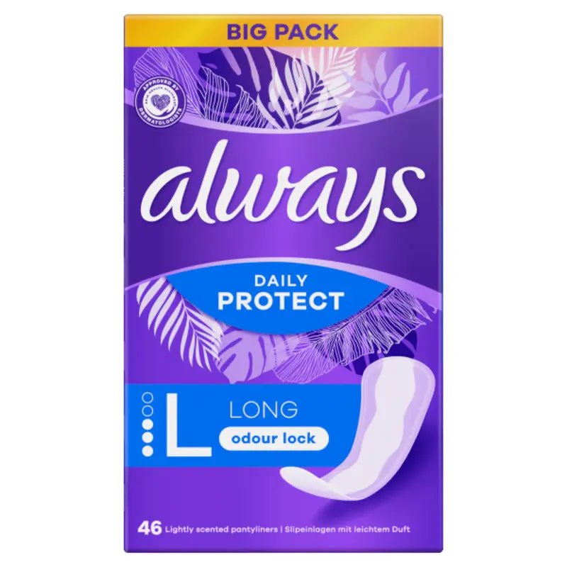 Always Daily Protect Long Pantyliners - 46 Pcs - Rumaisas