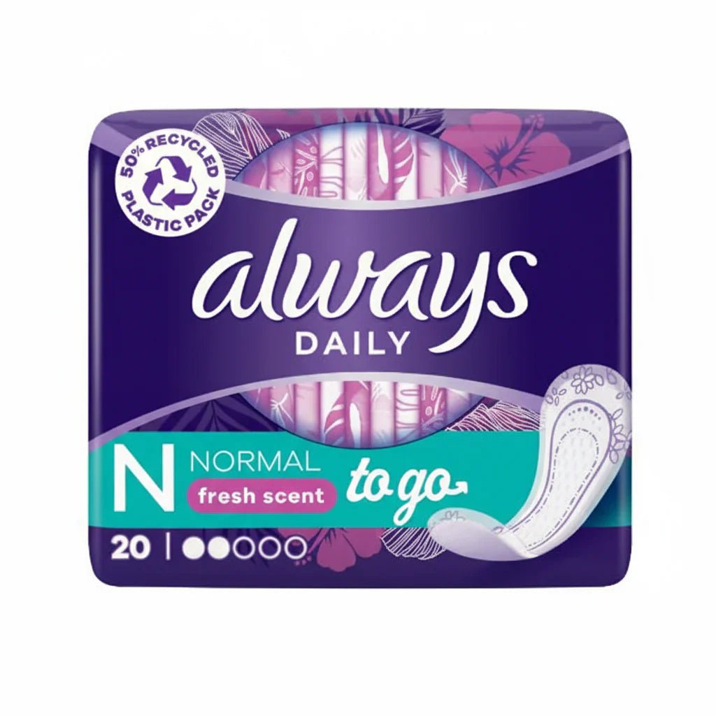 Always Daily To Go Normal Fresh Scent - 20Pcs - Rumaisas