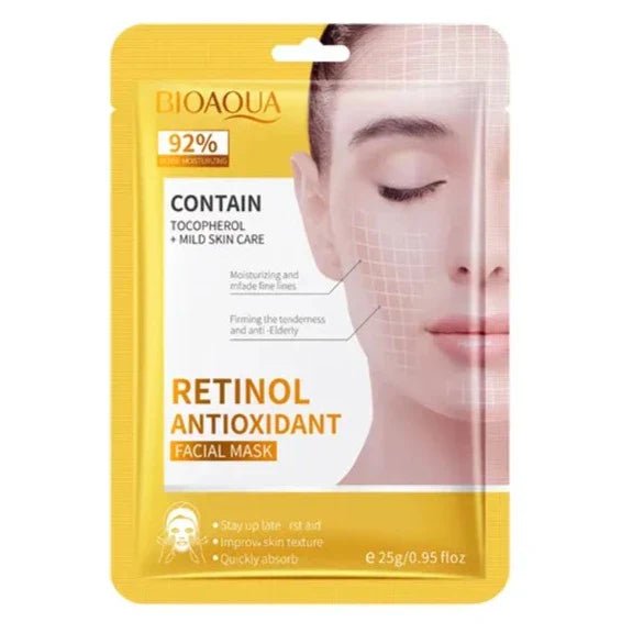 BIOAQUA Retinol Antioxidant Face Sheet Mask - 25g - Rumaisas