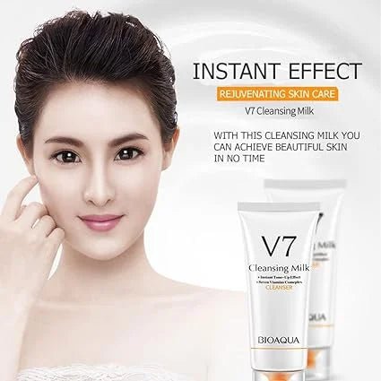 Bioaqua V7 Deep Hydration Facial Cleansing Milk (Cleanser) - Rumaisas