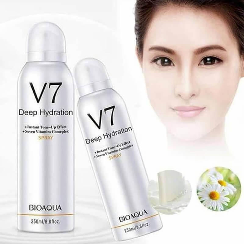 BIOAQUA V7 Deep Hydration Whitening Spray – 200ml - Rumaisas