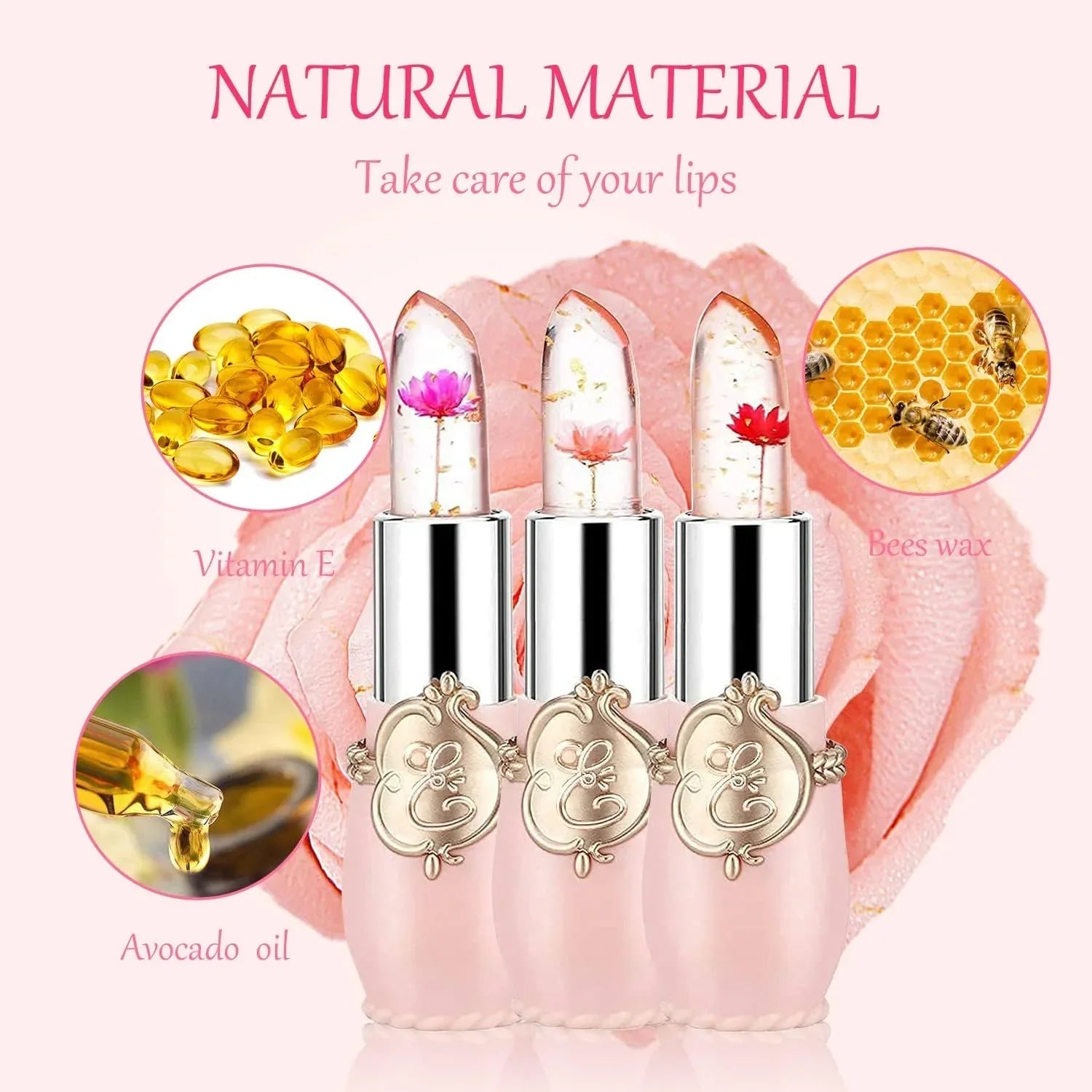 Crystal Flower Jelly Lipstick - Each - Rumaisas