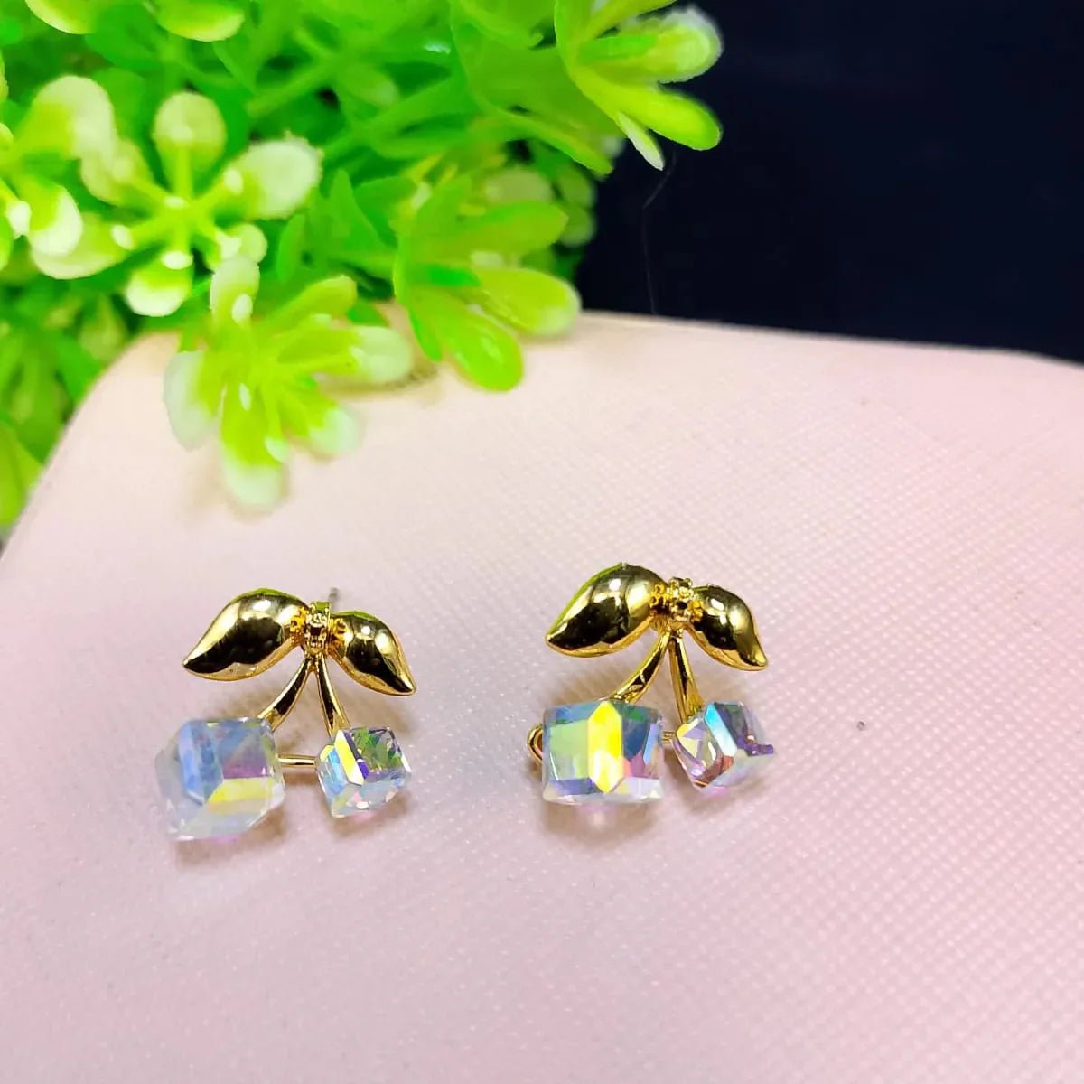 Crystal Stone Design Earrings - Rumaisas