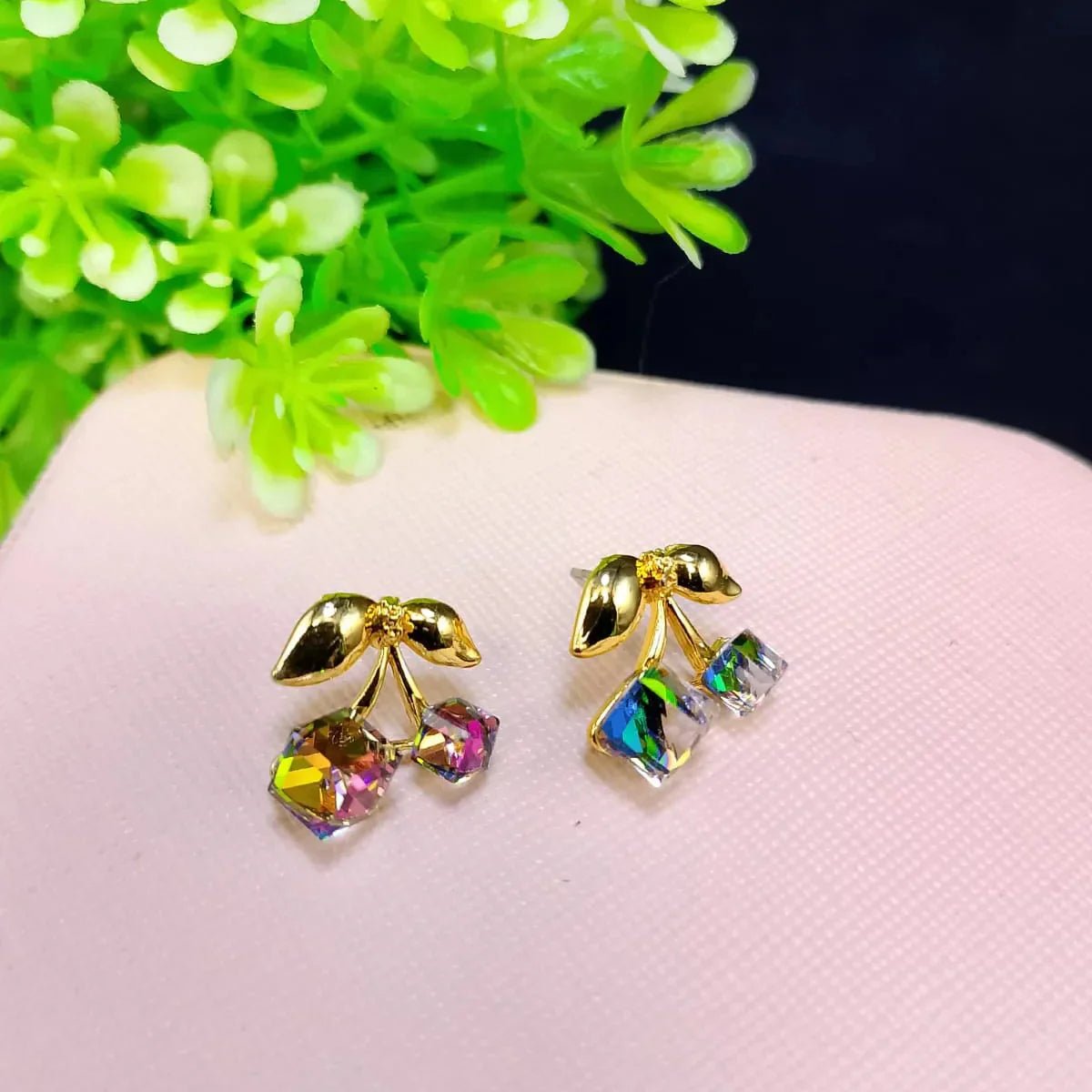 Crystal Stone Design Earrings - Rumaisas