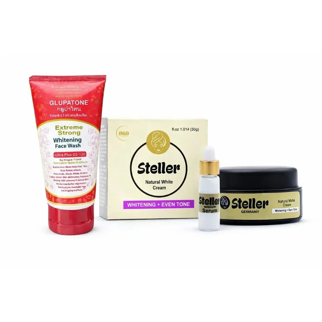 Deal (Steller Natural Whitening Cream + Glupatone Brightening Face Wash) - Rumaisas