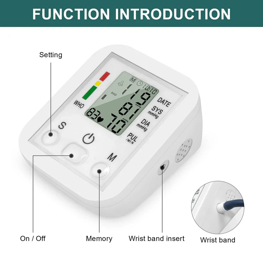 Digital BP apparatus Arm Type Blood Pressure Monitor - Rumaisas