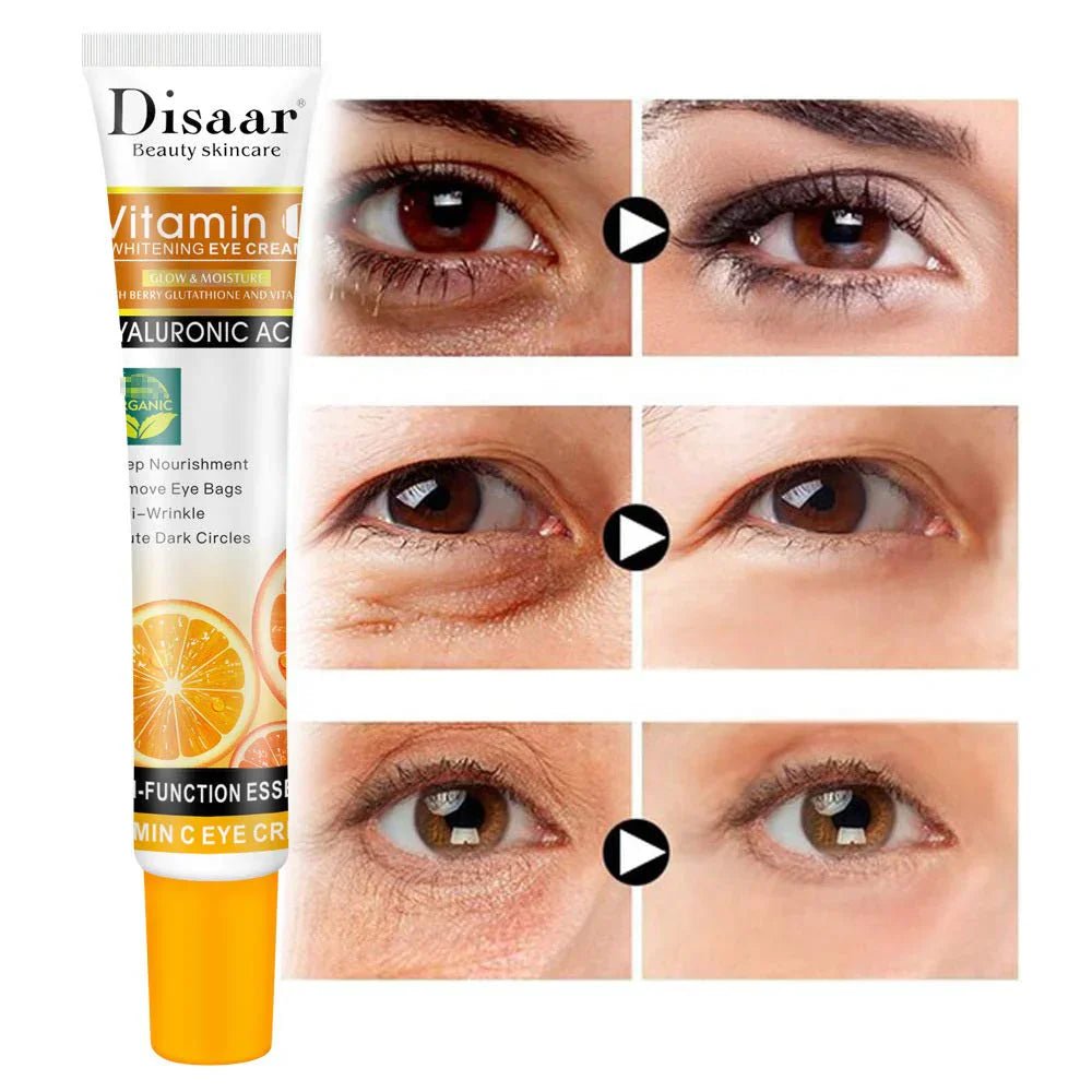 Disaar Vitamin C Whitening Eye Cream with Hyaluronic Acid - 25ml - Rumaisas