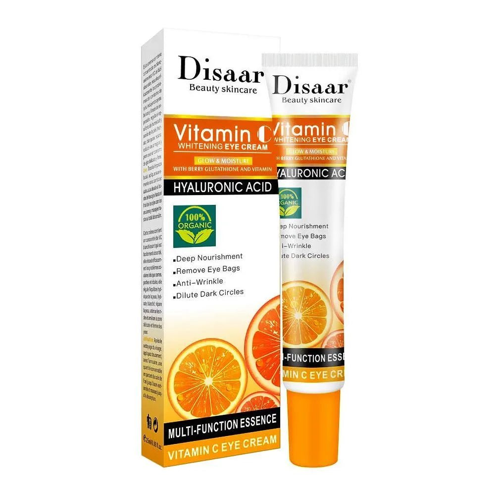 Disaar Vitamin C Whitening Eye Cream with Hyaluronic Acid - 25ml - Rumaisas