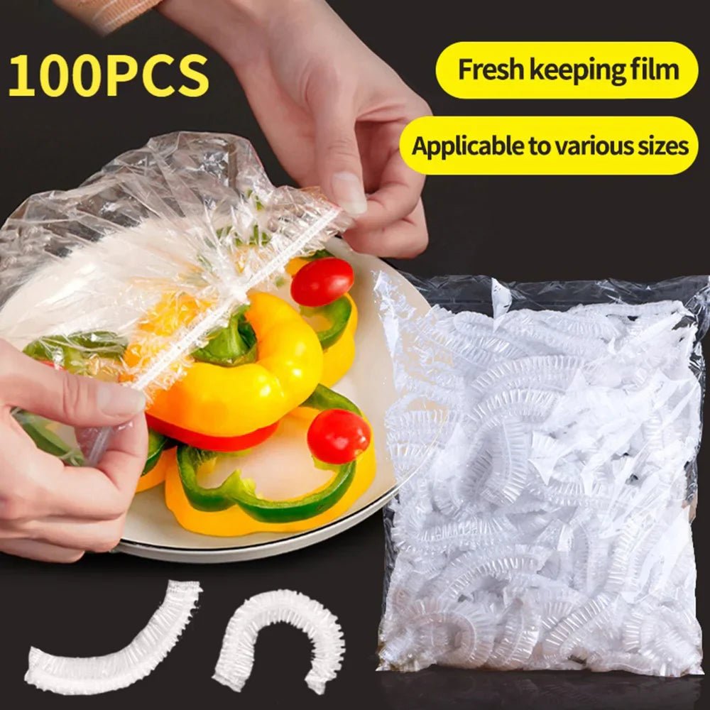 Disposable Plastic Food Cover - 100Pcs - Rumaisas