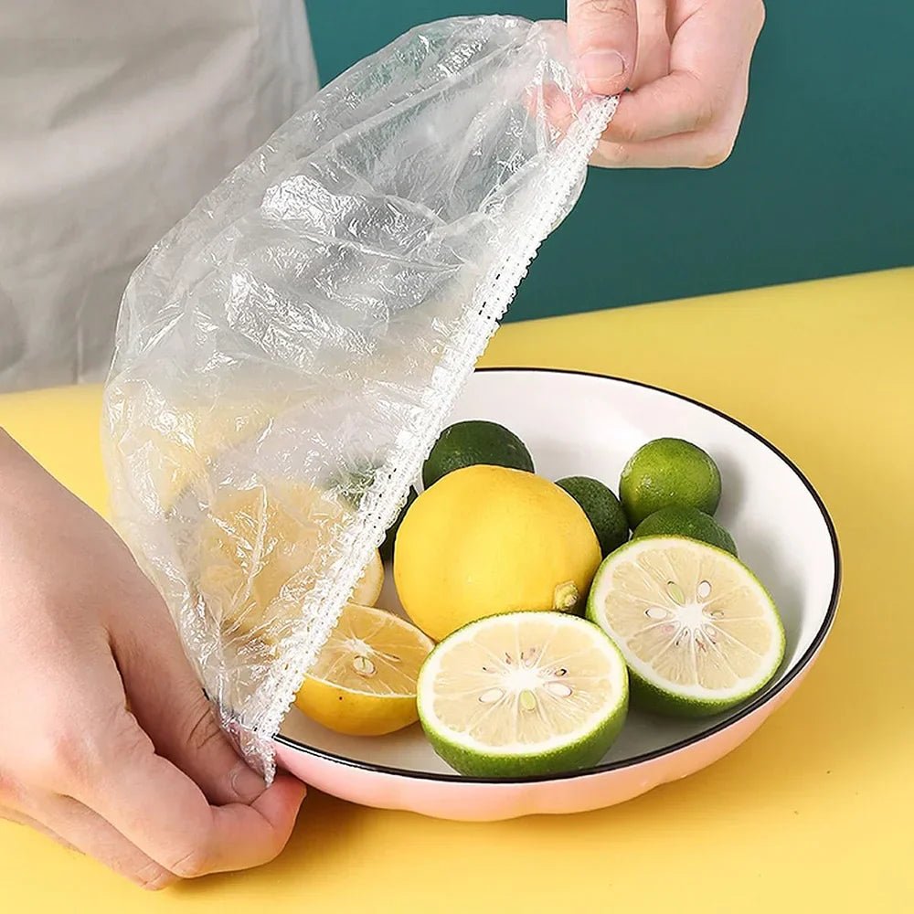 Disposable Plastic Food Cover - 100Pcs - Rumaisas