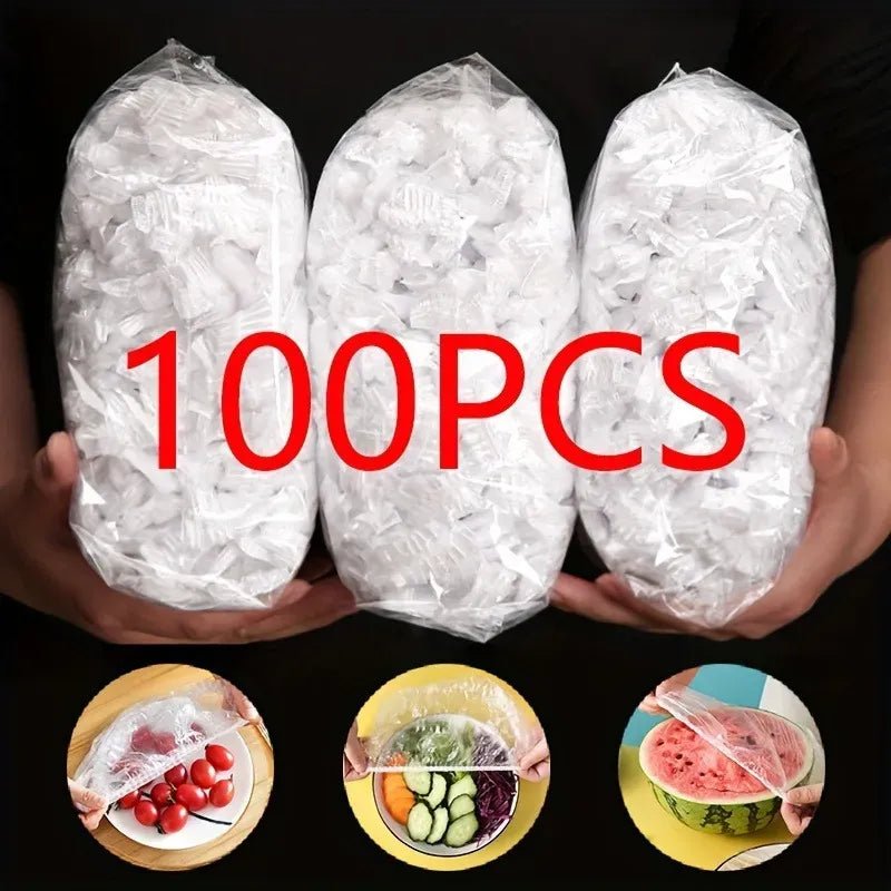 Disposable Plastic Food Cover - 100Pcs - Rumaisas