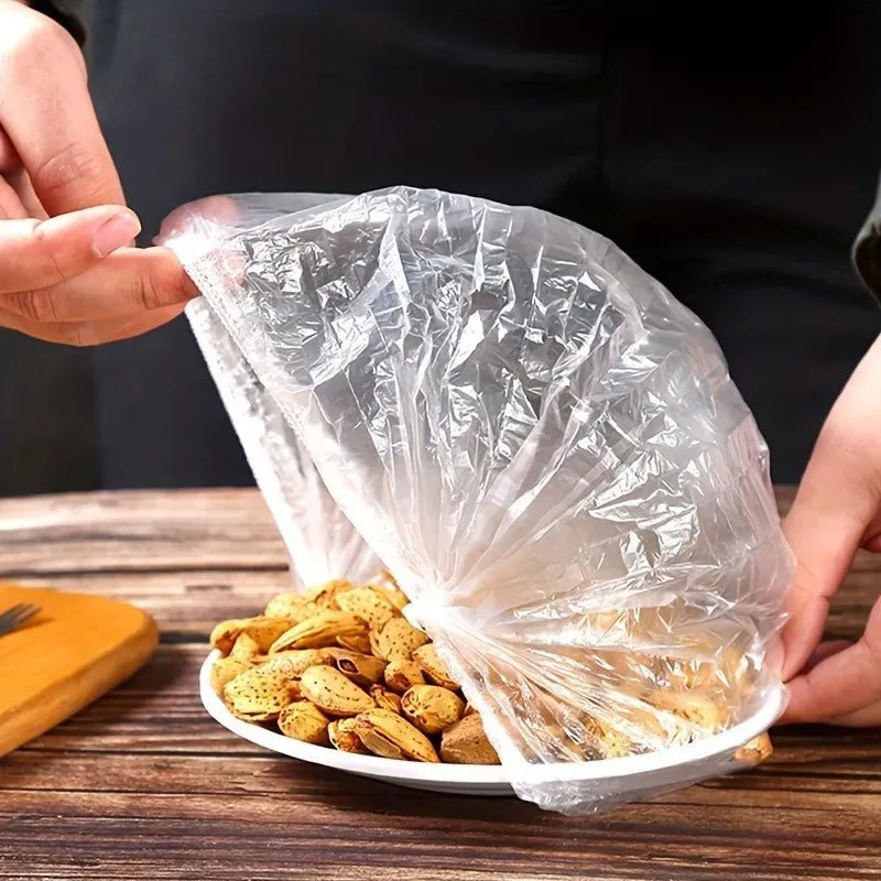 Disposable Plastic Food Cover - 100Pcs - Rumaisas