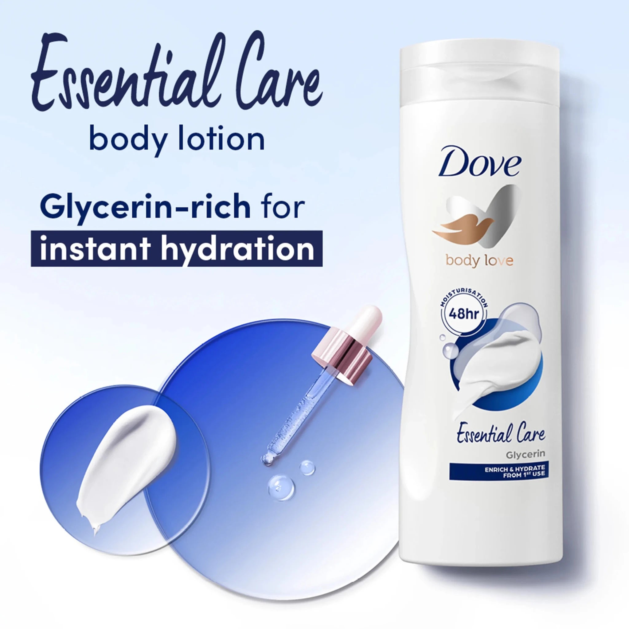 Dove Body Love Essential Care Body Lotion - 250ml - Rumaisas