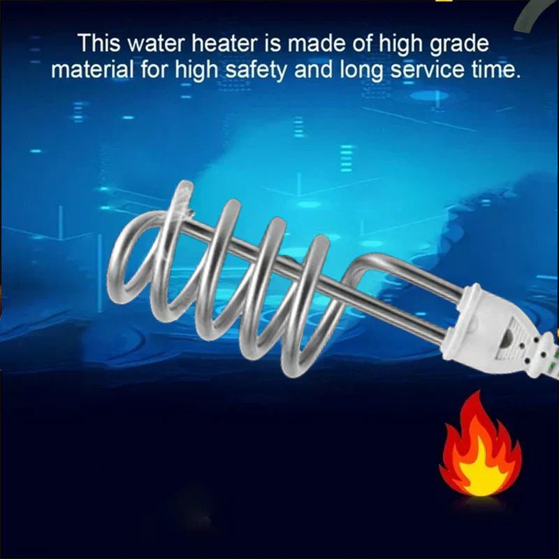 Electric Water Heating Rod for Heating Water in container like Bucket Basin Bath tub mini inflatable Swimming Pool and More - Rumaisas