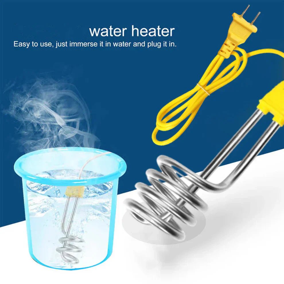 Electric Water Heating Rod for Heating Water in container like Bucket Basin Bath tub mini inflatable Swimming Pool and More - Rumaisas