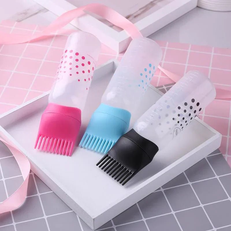 Empty Hair Dye Bottle - Reusable With Applicator Brush Bottles - 120ml - Rumaisas