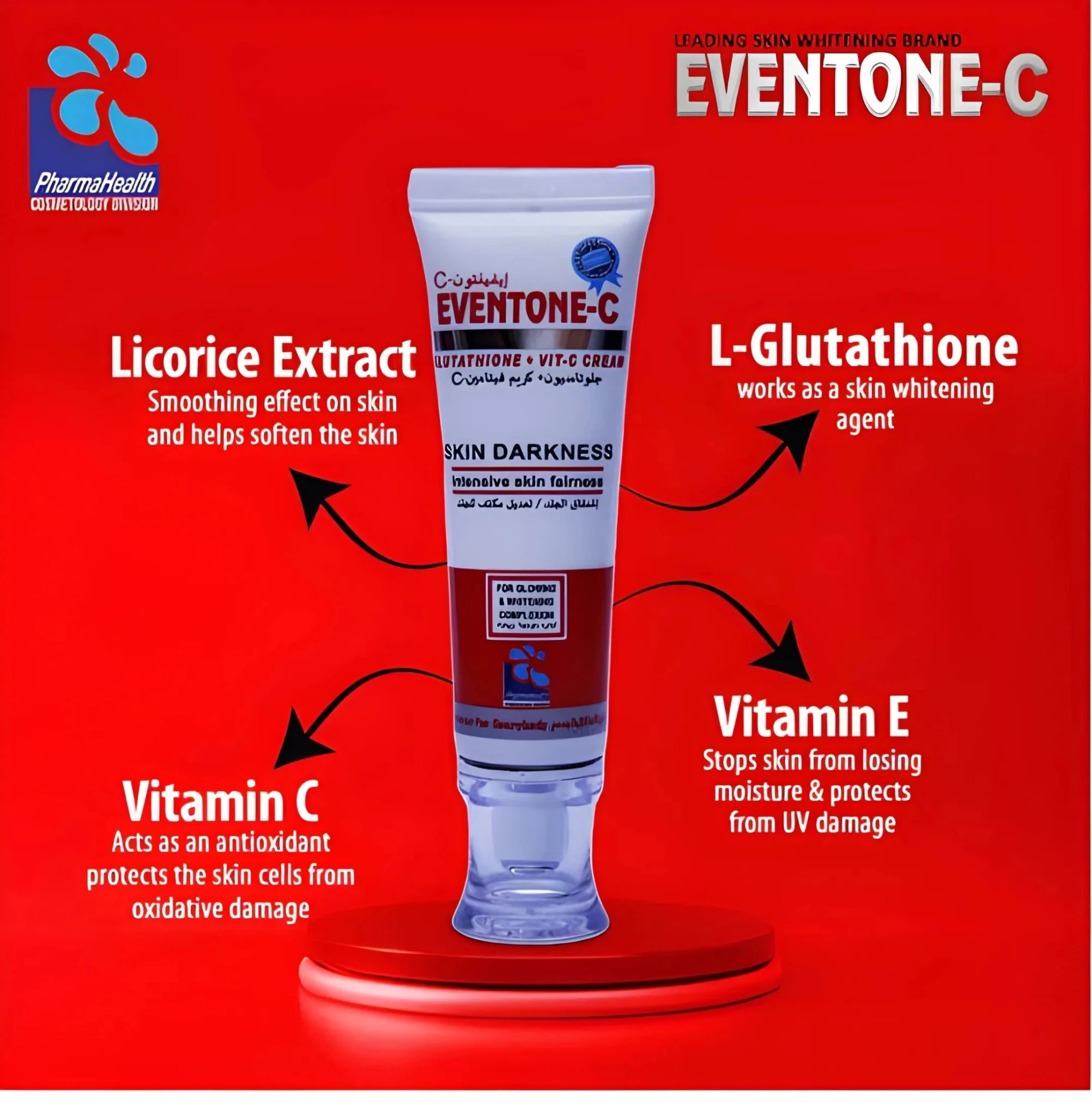 Eventone - C L - Glutathione + Vitamin C Skin Darkness Treatment Cream - 30g - Rumaisas