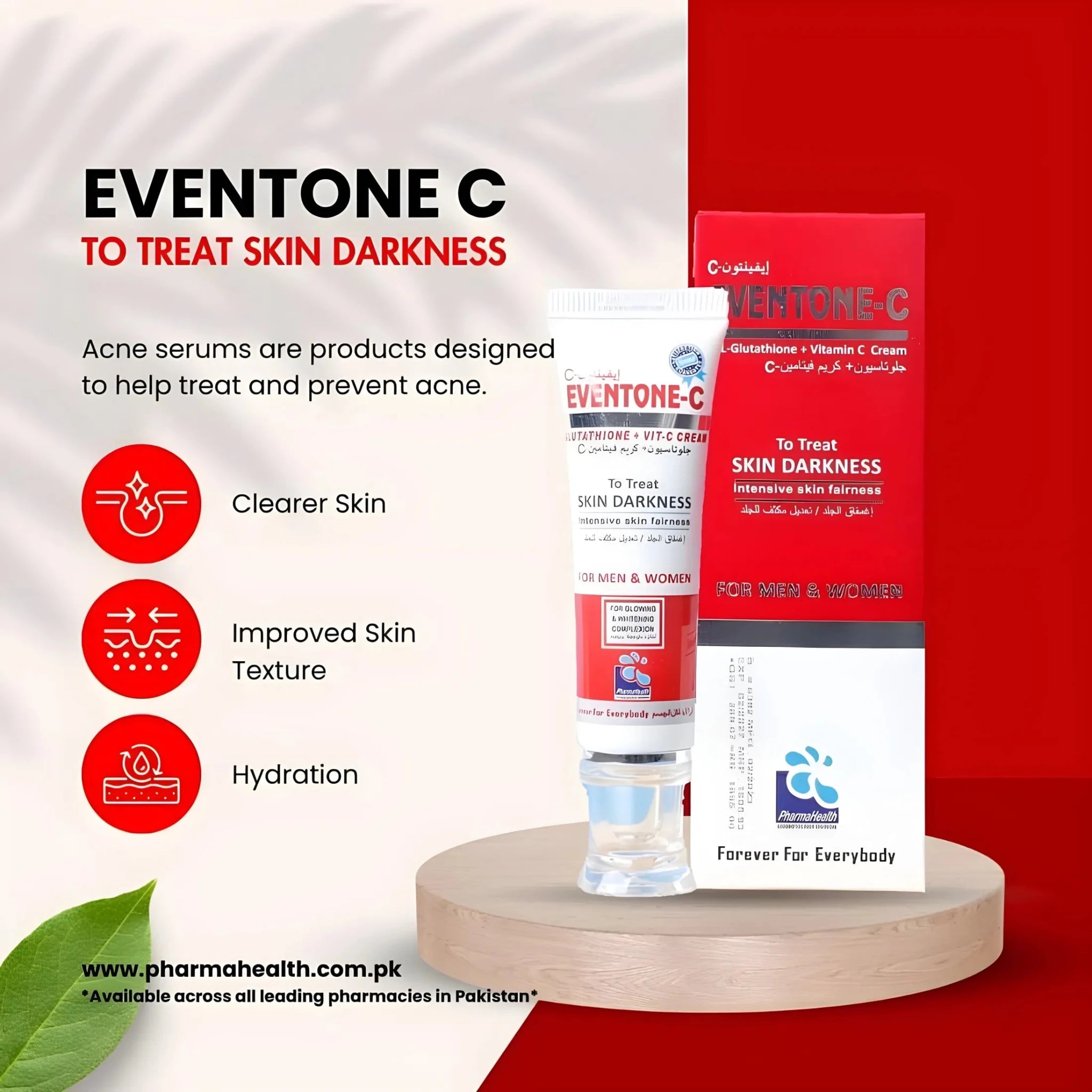 Eventone - C L - Glutathione + Vitamin C Skin Darkness Treatment Cream - 30g - Rumaisas
