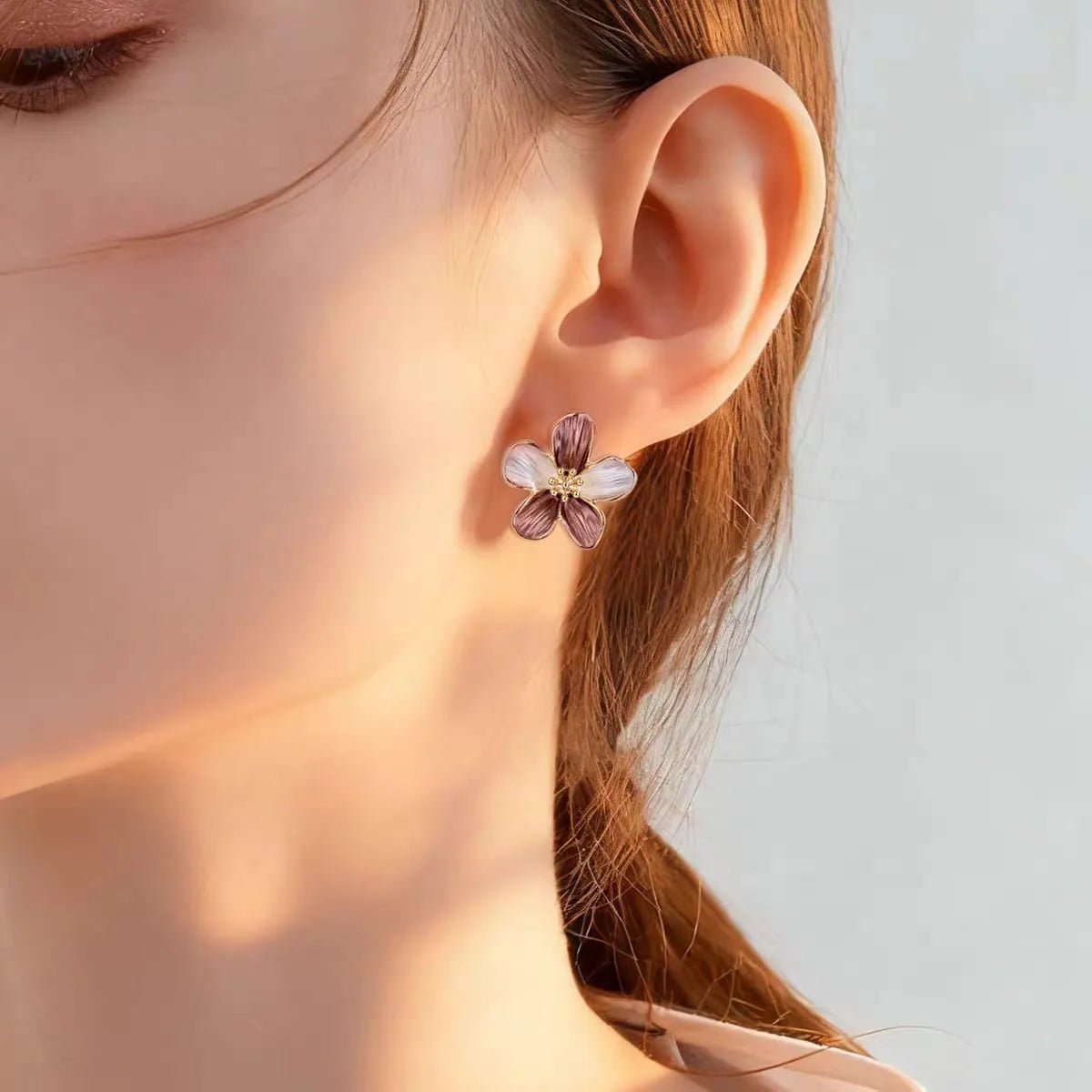 Flower Korea Stud Earrings - Rumaisas