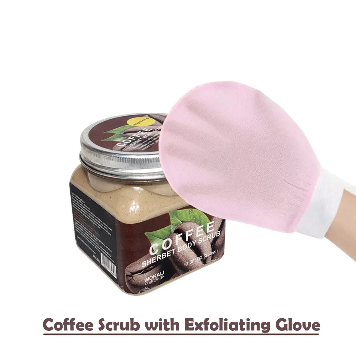 Glow - Up Duo Coffee Scrub & Exfoliating Glove - Rumaisas