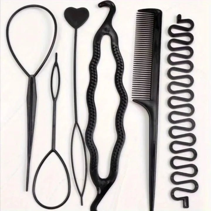 Hair Braiding Tools Set (Pack of 6) - Rumaisas