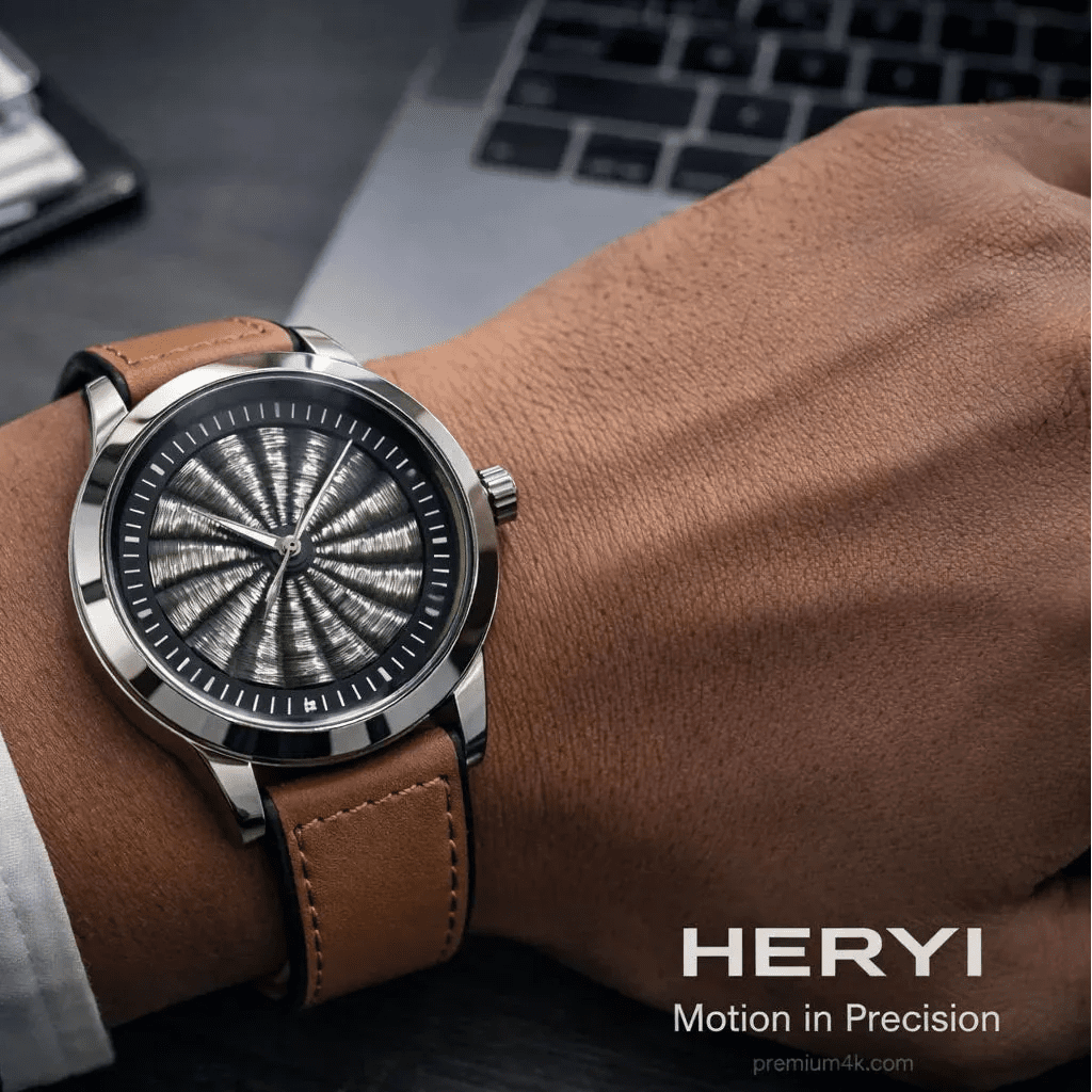 HERYI Spinner Model Watch with Date – Waterproof Masterlock - Rumaisas
