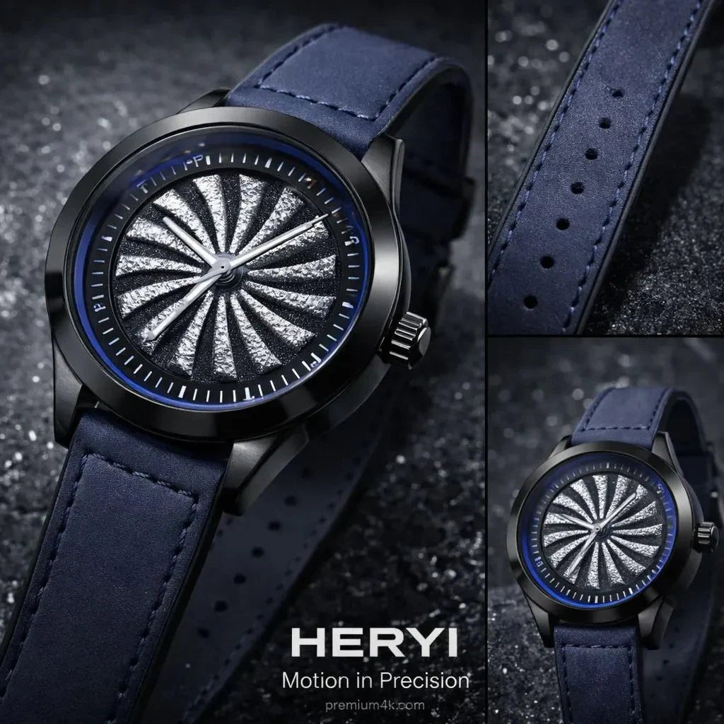HERYI Spinner Model Watch with Date – Waterproof Masterlock - Rumaisas