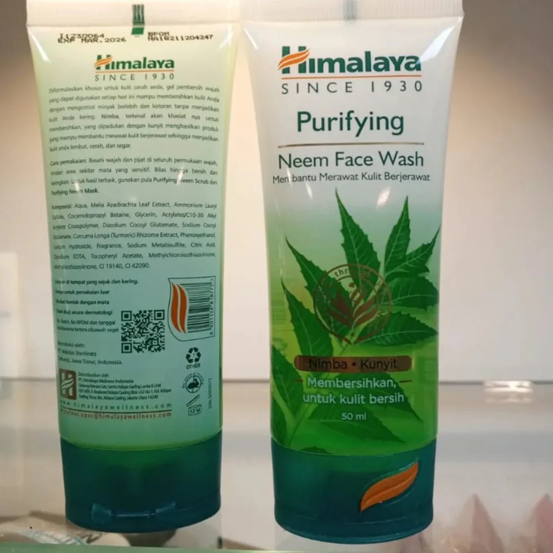 Himalaya Purifying Neem Face Wash Nimbo+Kunyit 50ml - Rumaisas