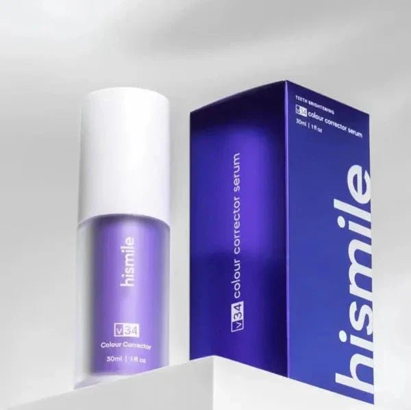 Hismile v34 Colour Corrector Serum Purple Teeth Whitening & Stain Removal - Rumaisas