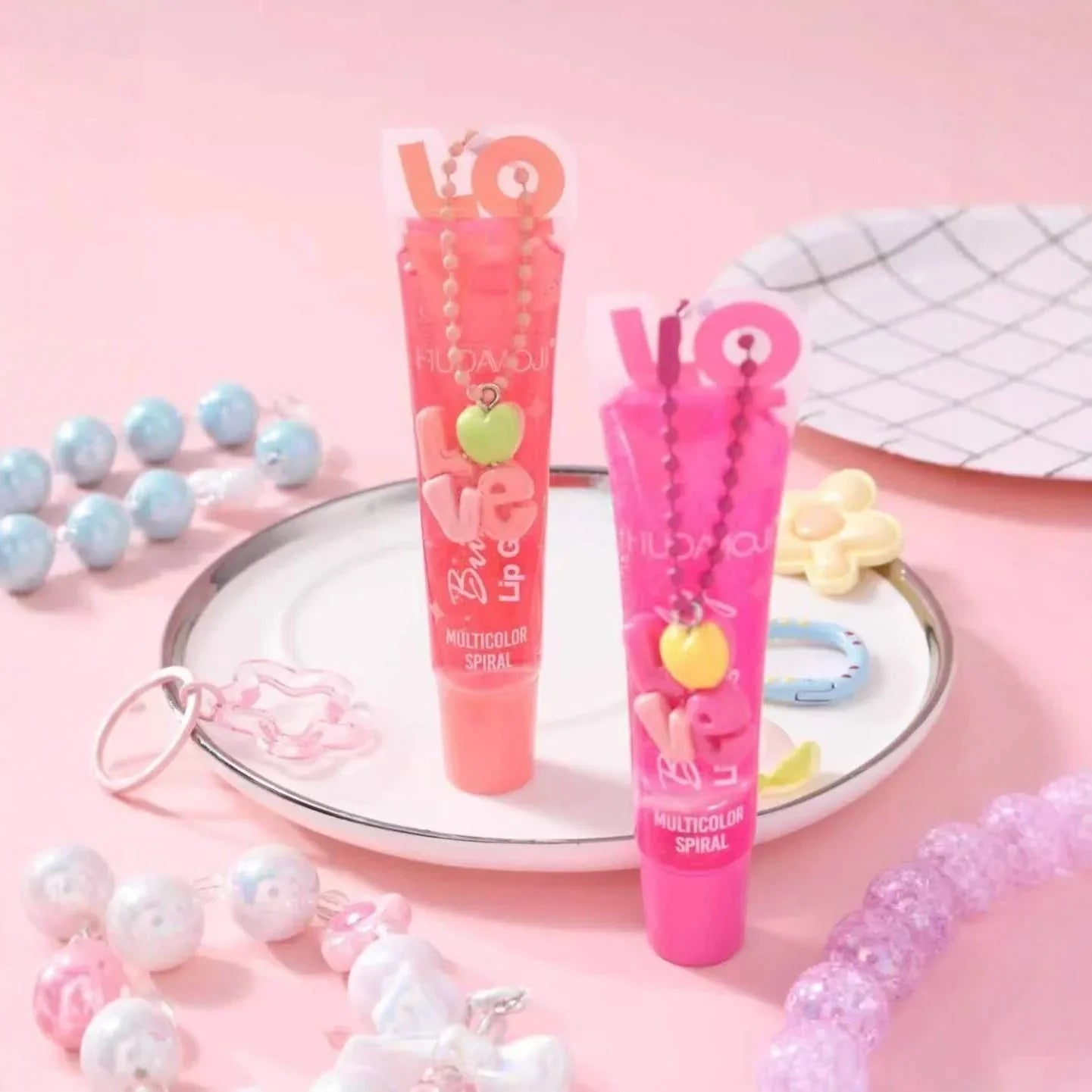HUDAMOJI Butterfly Love Multicolor Spiral Lip Gloss - Rumaisas