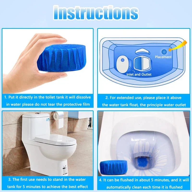 Imported Tablets for Toilet Flush Tank Cleaner - Rumaisas