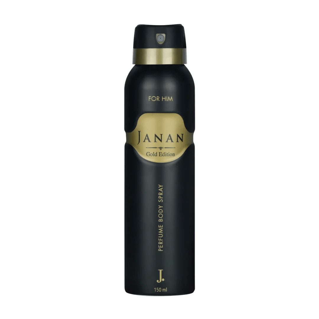 Junaid Jamshed J. Janan Gold Edition For Him Perfume Body Spray 150ml - Rumaisas