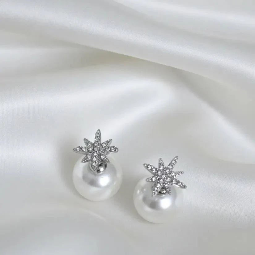 Korean Style Front & Back Earrings - Rumaisas