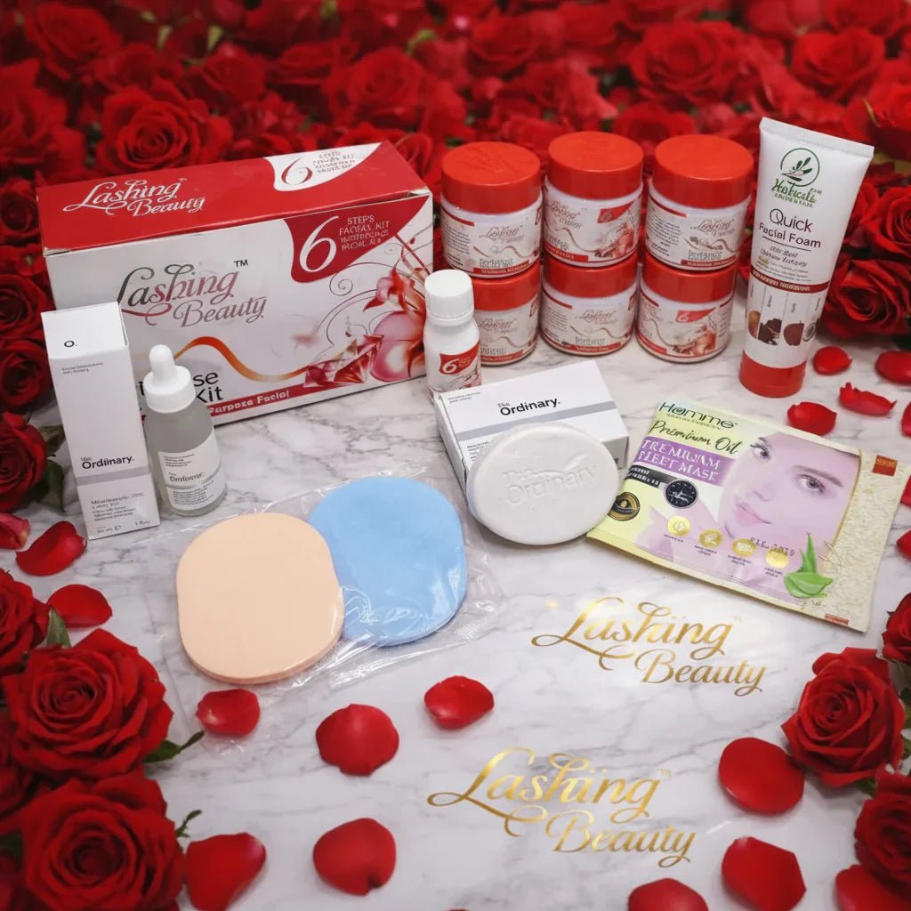 Lashing Beauty 6 - Step Whitening Facial Kit & More - Rumaisas