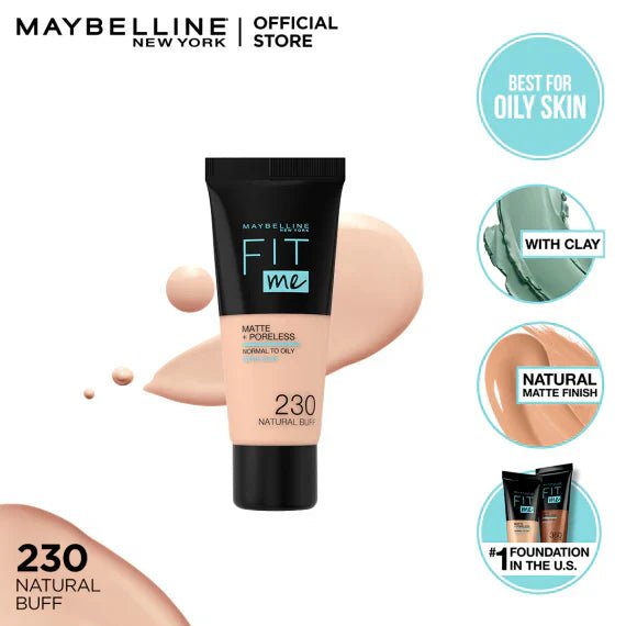 Maybelline - Fit Me Liquid Foundation Matte & Poreless - Rumaisas