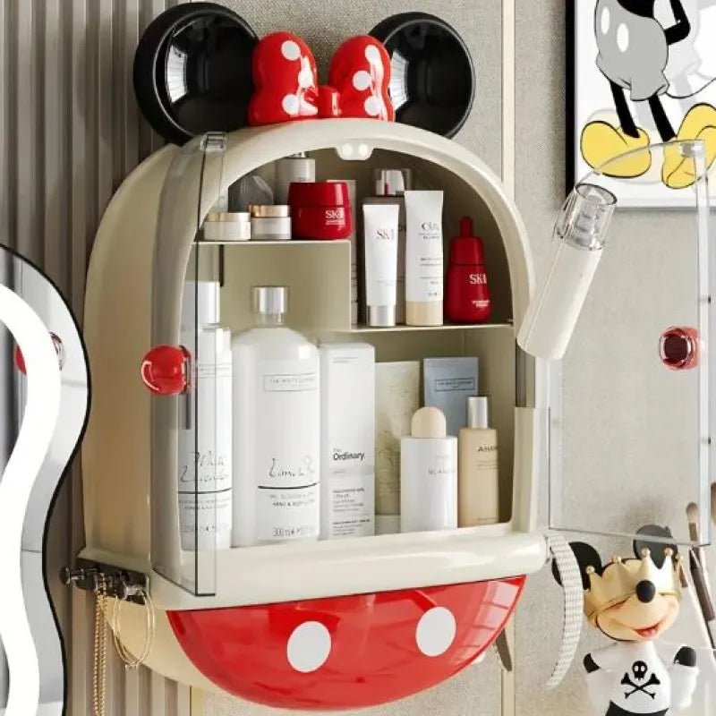 Mickey & Minnie Mouse No - Drill Wall - Mounted Cosmetic Organizer - Rumaisas