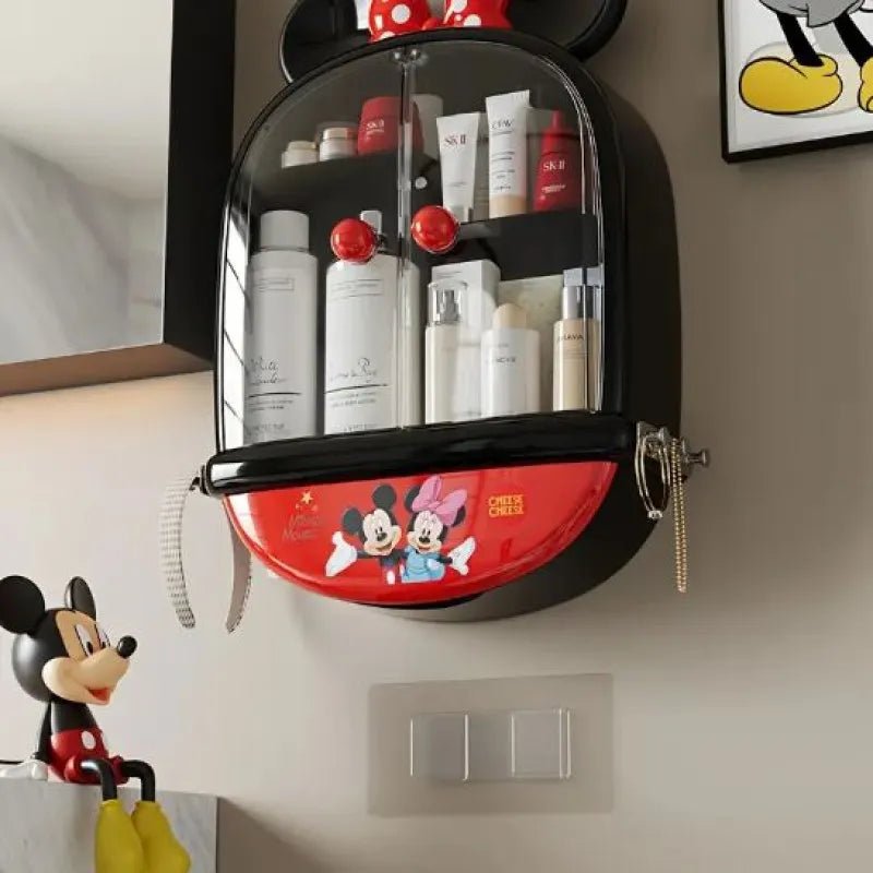 Mickey & Minnie Mouse No - Drill Wall - Mounted Cosmetic Organizer - Rumaisas