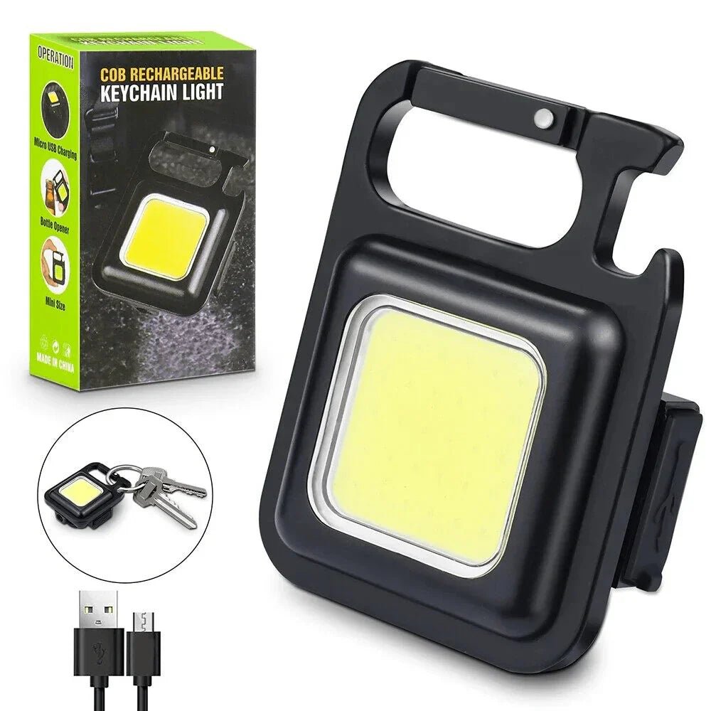 Mini Keychain Flashlights - 4 Light Modes Rechargeable Keychain Light - Rumaisas