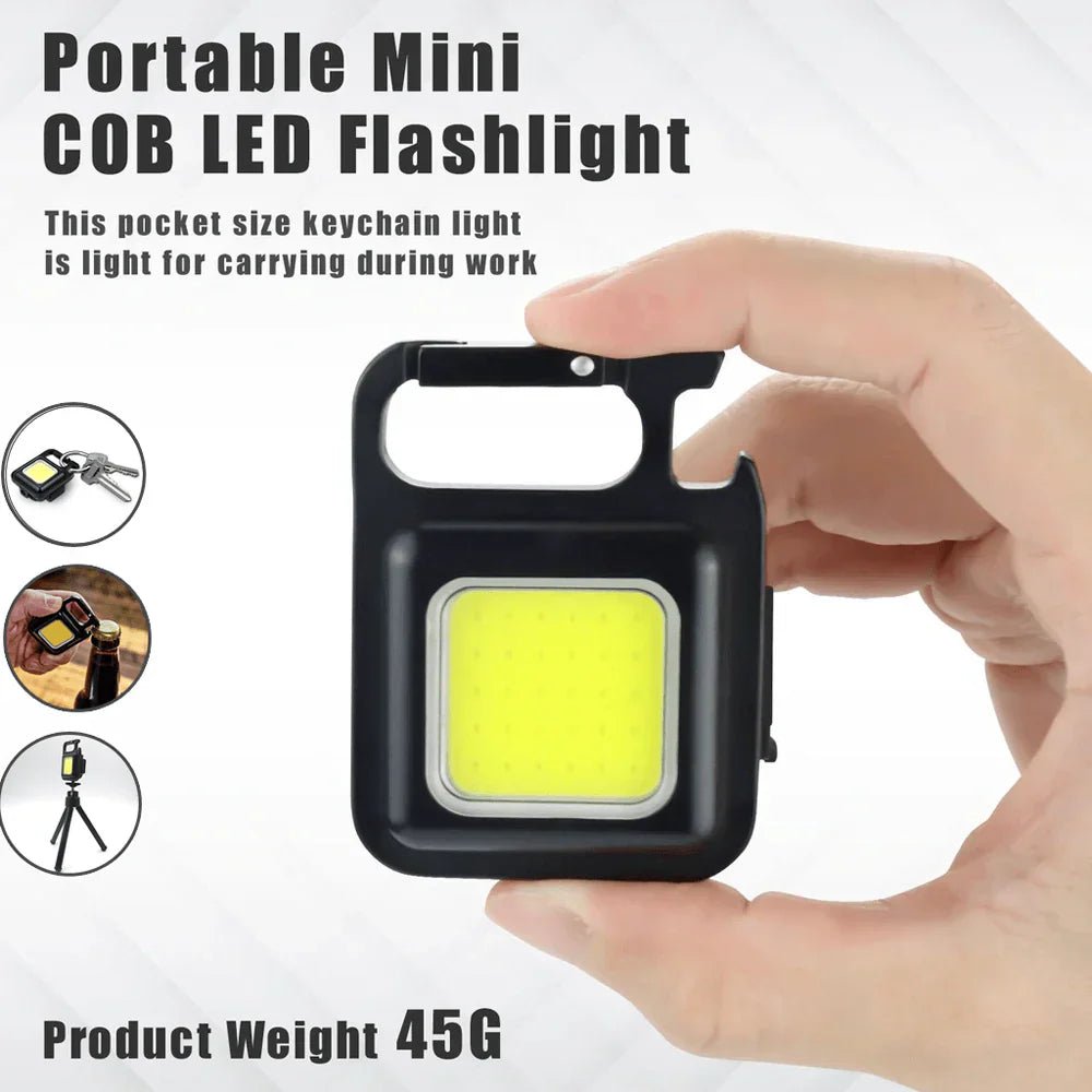 Mini Keychain Flashlights - 4 Light Modes Rechargeable Keychain Light - Rumaisas