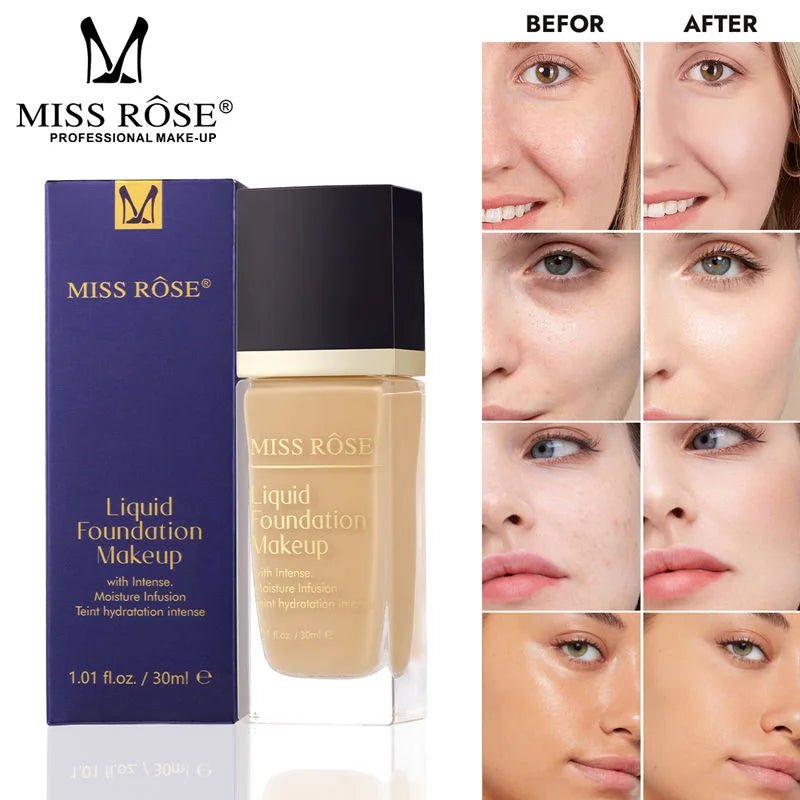 Miss Rose Liquid Makeup Foundation - 30ml - Rumaisas