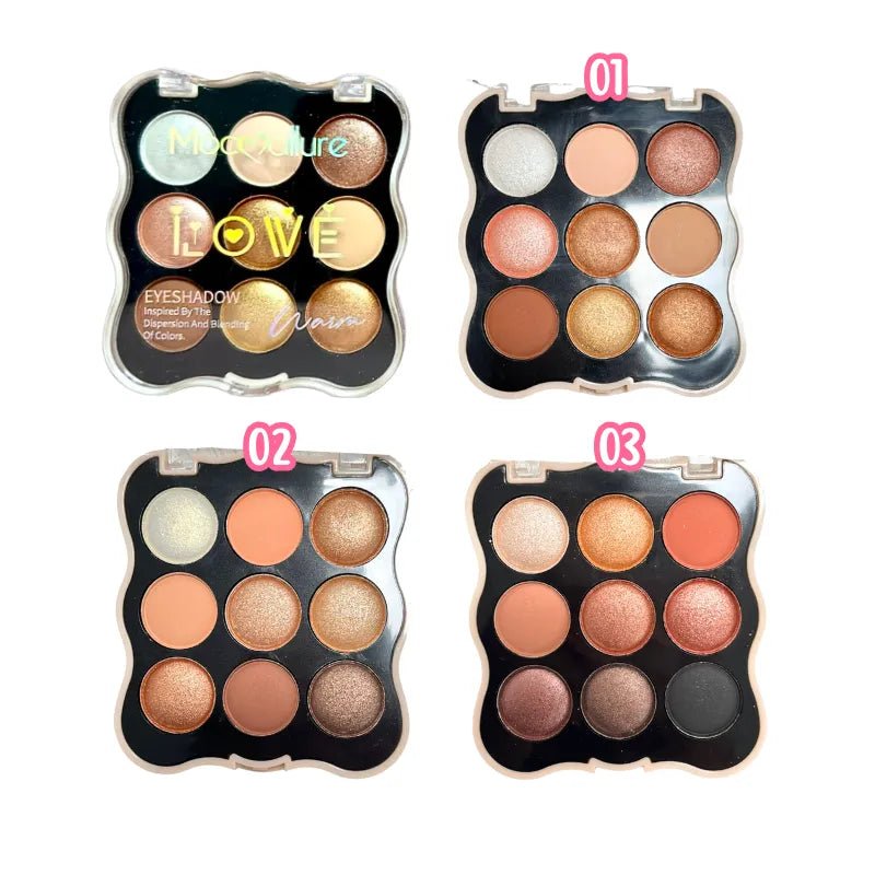 Mocallure Love Warm Eyeshadow Palette - 9 Colors - Rumaisas